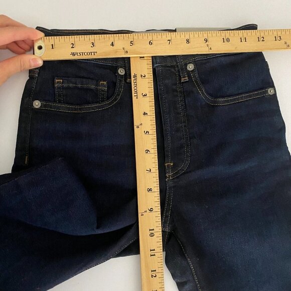 Everlane The High Rise Skinny Jeans Womens 23T 23 Tall Blue Dark Wash Stretch - Picture 10 of 12